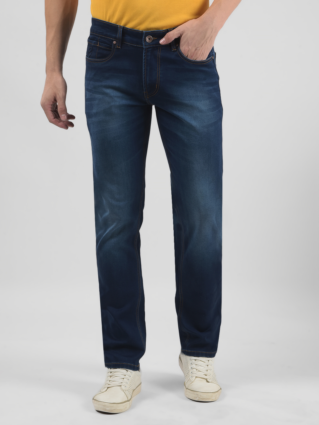 Numero Uno Men Dark Wash Skinny Fit Jeans